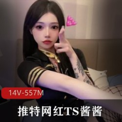 14V：网红TS酱酱原某推蓓蓓酱收藏合集，557M，黑丝白丝渔网小香肠前列腺等性感服装，梦中宝藏，你一定会有惊喜的！