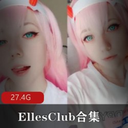 EllesClub外国网红洋妞极致烈焰红唇深处技术27.4G合集