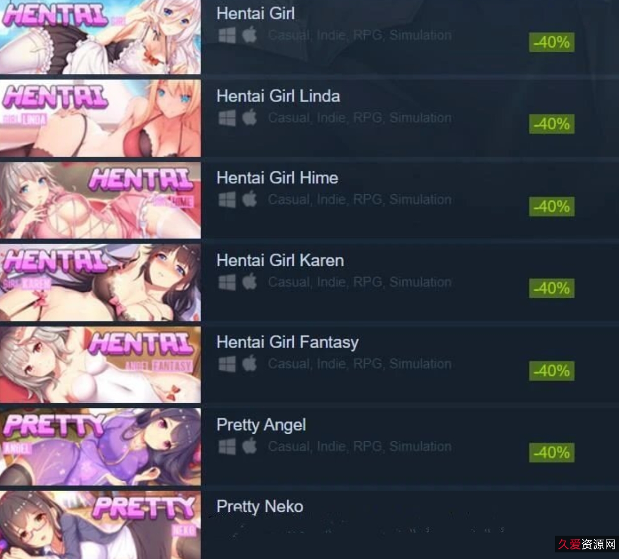 GirlGame色女孩GAME合集1.3G官方中文版，满足不同口味的SLG爱好者