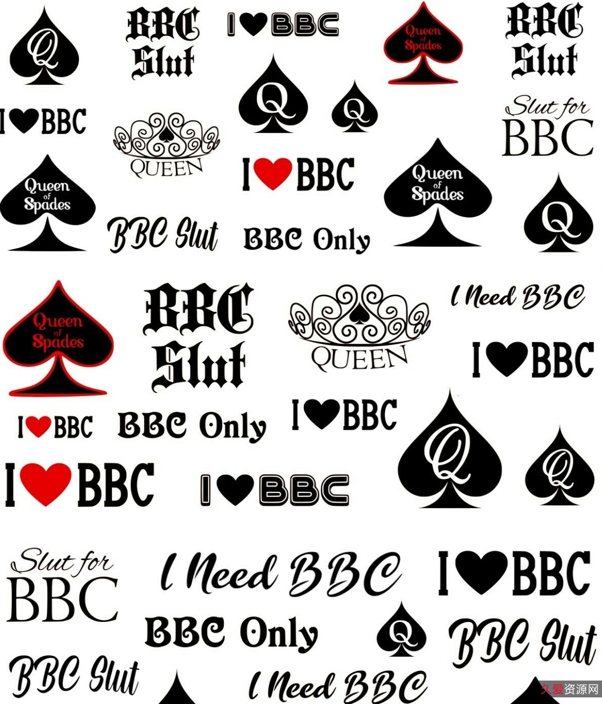 独一份纹身贴素材合集，高清设计，2三人游+8.25M，个性定制打印，某处C媚黑、QOS纹身图案，预览体验